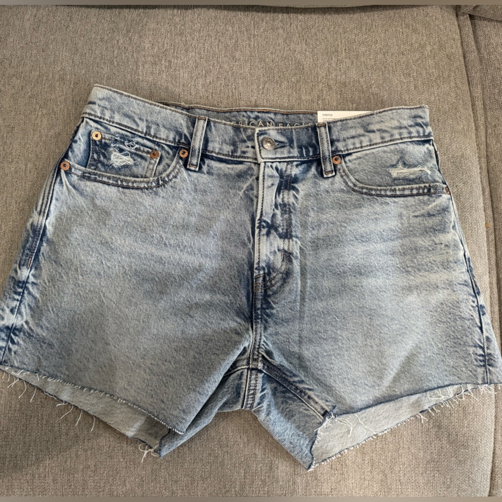 American Eagle Outfitters Ex Boyfriend Light Blue Jean Shorts